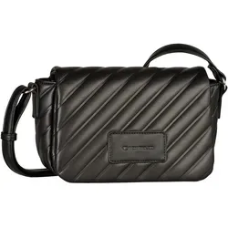 TOM TAILOR Umhängetasche Flap Bag Top Zip schwarz - Handtaschen mit verstellbarem Schulterriemen (80-150 cm) und praktischem Magnetverschluss - ideal für stilvolle Auftritte.