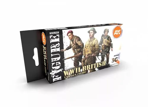 AK Interactive AK11636 - Wwii British Uniform Colors 3G 6x17ml