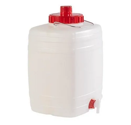 PROREGAL® Regentonne Mehrzweckfass 20 Liter mit Schraubdeckel & Ventil - Praktisches 20-Liter Mehrzweckfass für den vielseitigen Einsatz im Haushalt und Garten. Ergonomisch gestaltet, spart es 30% Platz im Vergleich zu herkömmlichen Fässern. Ideal zum Transport und zur Lagerung von Flüssigkeiten.