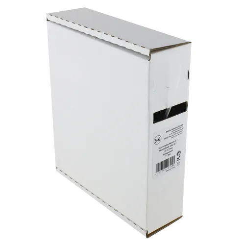 Schrumpfschlauch transparent 2:1, 2,4 - 1,2mm, 11,5 Meter - Spenderbox