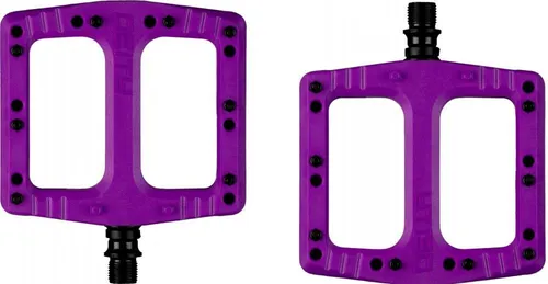Deity Deftrap Pedale lila (Purple) - Hochleistungsplattformpedale für MTB und BMX - Fahrradpedale – Robuste Nylonpedale mit 10 austauschbaren Pins pro Seite für maximalen Grip und Kontrolle, ideal für alle Disziplinen.