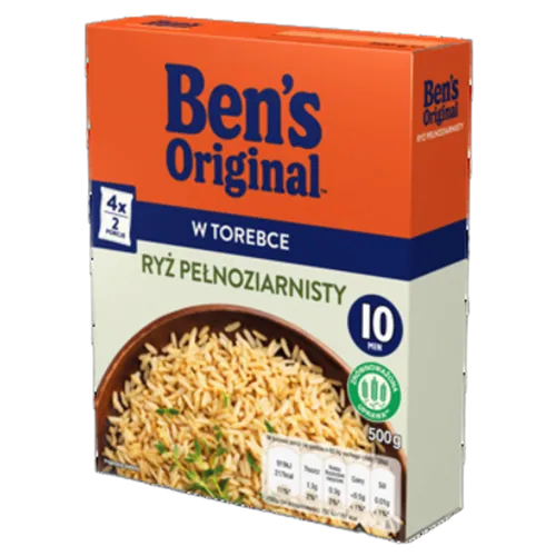 Ben's Pełnoziarnisty ryż paraboliczny 500g North Coast S.A 5410673004314