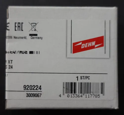 Dehn 920224 BXTML2BES24 Kombiableiter - Kombinierter Blitzschutz für 2 Einzeladern mit LifeCheck, erkennt Überlastzustände und sorgt für maximale Sicherheit in der Elektronik.
