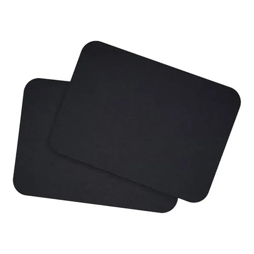 DIN A6 Karten Set Blanko zum Basteln und Selbstgestalten wahlweise mit runden Ecken oder Vintage Kontur 300 g/m² Kraftpapier Graspapier Tonkarton Fotokarton (Schwarz rund, 50 Karten)