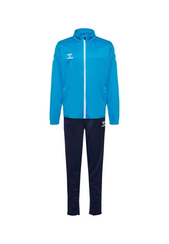 hummel hmlLOGO SUIT KIDS - DIVA BLUE/MARINE, 128 - Trainingsanzüge mit regular fit, dekorativem Print aus wasserbasierten Tinten und einem angenehm weichen Material für höchsten Tragekomfort.