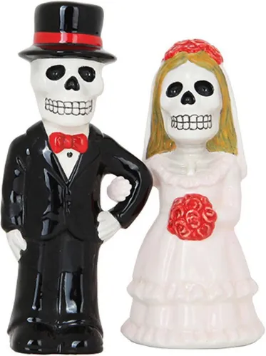 MystiCalls Salz- / Pfefferstreuer Salz- und Pfefferstreuer Love never Dies Hochzeitspaar, (2-tlg)
