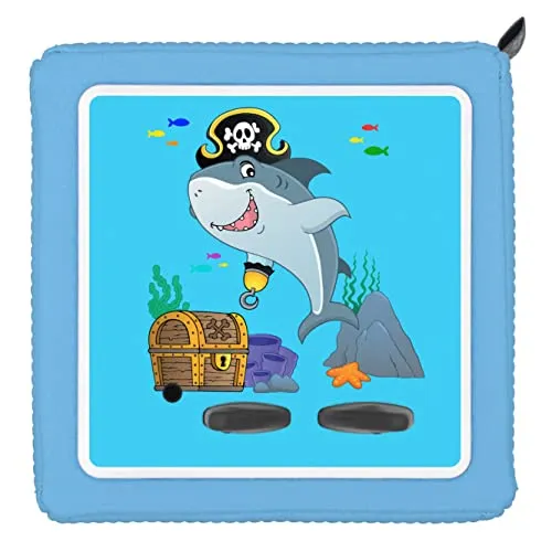 Punalu Schutzfolie für Toniebox, Piraten Hai, Dekofolie selbstklebend, wasser- und kratzfest, Toniebox Aufkleber