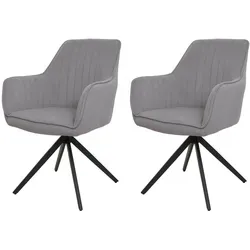2er-Set Esszimmerstuhl MCW-L79, drehbar und komfortabel