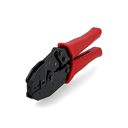 Cartrend 10522 Profi Kabelschuh Klemmzange mit 6-fache Druckmomenteinstellung, Kabelstärke bis 6 mm²