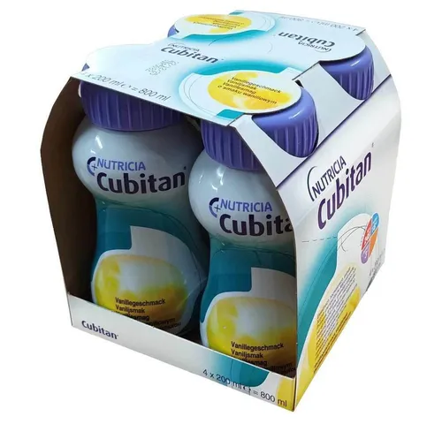 Cubitan 6x4x200ml Vanille - Regenerationsgetränke - Regenerationsgetränke für optimale Unterstützung, mit leckerem Vanillegeschmack und ideal für die schnelle Nährstoffzufuhr.