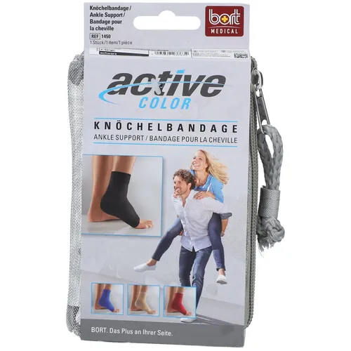 BORT ActiveColor® Knöchelbandage Gr. XL schwarz