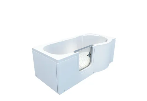 AcquaVapore Seniorenwanne S12-L-ALL mit Tür 170x85cm - Die AcquaVapore Seniorenwanne S12-L-ALL bietet Sicherheit und Komfort für ältere Menschen. Mit einer praktischen Tür und hochwertiger Verarbeitung ermöglicht sie ein entspanntes Bad in vertrauter Umgebung.