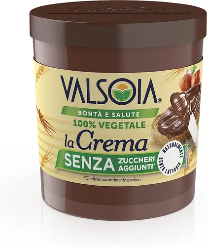 Valsoia Avena Pflanzliche Streichcreme mit Haselnüssen, Kakao und Hafer 200g