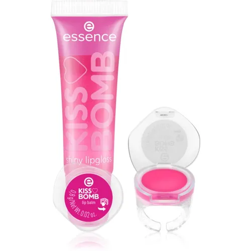essence KISS BOMB shiny Lipgloss & Lip Balm Set