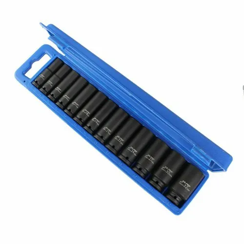 Kraft-Schlagschrauber-Nüsse Steckschlüssel Satz Kraftnüsse Nuss Set Kfz Pkw 1/2“