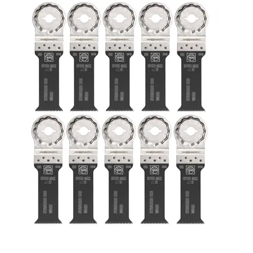 E-Cut Standard-Sägeblatt 78 mm - 10 Stk., SLM Aufnahme - Hochwertiges Sägeblatt aus Deutschland, ideal für präzise Schnitte in verschiedenen Materialien, optimal für Heimwerker und Profis.