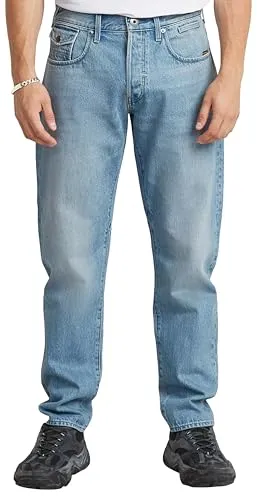 G-Star D26141-D788-G872 Morry Jeans für Herren, Blau (29/34) - Die Morry Jeans bietet eine lässige Passform mit besonderen Details wie verstärkten Eingrifftaschen und schrägen Gürtelschlaufen. Ideal für jeden Tag, aus hochwertigem Denim gefertigt und mit einem modernen Look.