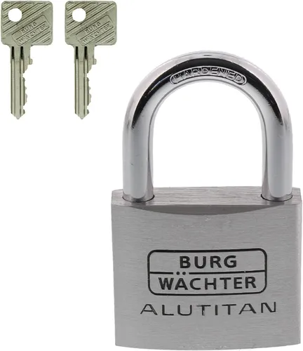 Burg-Wächter Alutitan 770 50 Vorhängeschloss, Ø 9,5mm, Breite 60mm, 2 Schlüssel
