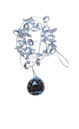 GlasArt Deko-Kette Crystal Dream Fensterdeko Sonnenfänger Kristalle Länge 100 cm