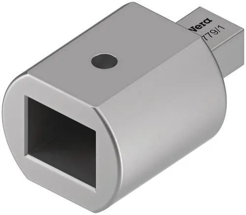 Wera 05078666001 Einsteckadapter - Metallwerkzeug, geschmiedet aus Chrom-Vanadium-Stahl, ideal für präzise Anwendungen mit Drehmomentschlüsseln der Serie Click-Torque X und XP.