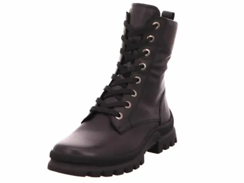Semler Schnürboots SOFT-ANILIN Damen 31343338373136 Schwarz 37 EU - Wanderschuhe für Damen, aus hochwertigem Glattleder, mit gepolstertem Wechselfußbett und rutschhemmender Sohle für optimalen Komfort und Sicherheit.