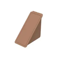 Sandwichbox ToGo, 75 x 90 x 185 mm 07406030-00000 , 1 Stück, Farbe: braun