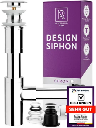 M. Rosenfeld Siphon Waschbecken Edelstahl – Hochwertiges Design