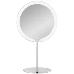 Blomus LED Kosmetikspiegel MODO - Poliert - Kosmetikspiegel mit 5-fach Vergrößerung und dreifacher Lichtfarbe für perfektes Styling. Mobiles Design mit integriertem Akku - ideal für Zuhause und unterwegs.