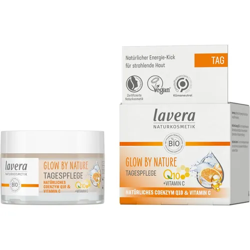 Lavera Glow by Nature Tagespflege Creme Coenzym Q10 50 ml in orange von Laverana