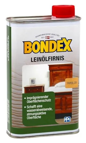 Bondex 352612 Leinölfirnis farblos 0,5 L für 11 m²