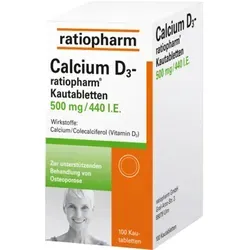 Calcium D3-ratiopharm Kautabletten 100 St