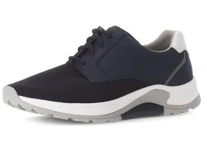 Keilsneaker GABOR ROLLINGSOFT für Herren, Gr. 10 (44,5) - Sneaker aus hochwertigem Nubukleder und Textil, mit G-Weite für optimalen Komfort und herausnehmbarem OPTIFIT-Wechselfußbett – ideal für Freizeiteinsätze.