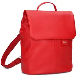 Zwei Mademoiselle.M MR8 Cherry Rucksack - Tagesrucksäcke mit Tabletfach und verstellbaren Schultergurten, ideal für Alltag und stilvolle Outfits. Maße: 23 x 28 x 12 cm.
