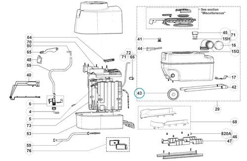 Dometic Rad Kassette 242601708 für CT3000/4000er Serie