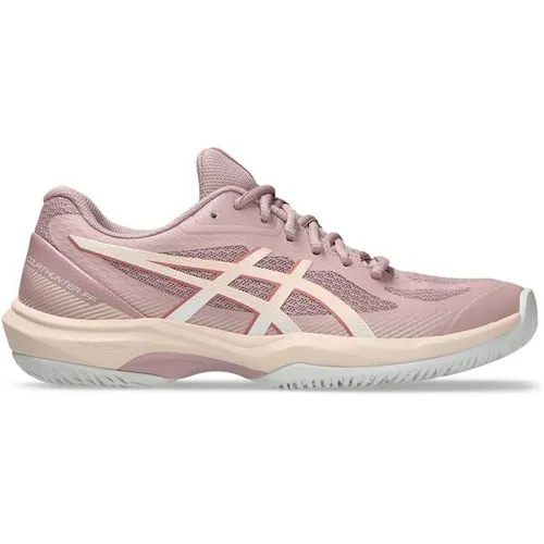 ASICS Damen Handballschuhe COURT HUNTER FF – Flexibel und Atmungsaktiv - Erlebe die Leichtigkeit und Flexibilität der COURT HUNTER™ FF Handballschuhe. Die FLYTEFOAM™ Technologie sorgt für optimalen Komfort, während das geräumige Mesh-Obermaterial die Atmungsaktivität unterstützt.