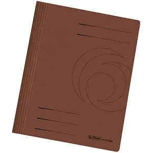 herlitz Schnellhefter easy orga Karton braun DIN A4, 10 St. von herlitz