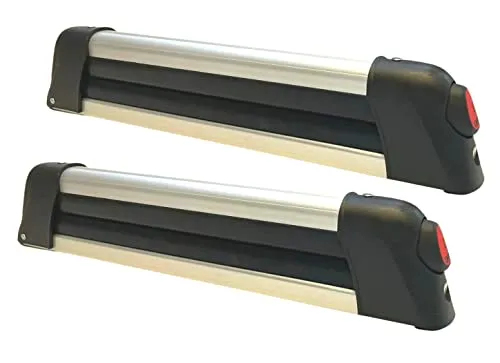universal Skiträger - Snowboardhalter - Ski Träger für Dachträger - Auto Skihalterung universell - VDP Everest 5 - Ski/Snowboardhalterung abschließbar - für 5 Paar Ski BZW. 4 Snowboards