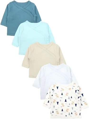 TupTam Baby Jungen Langarm Wickelshirt 5er Set von TupTam