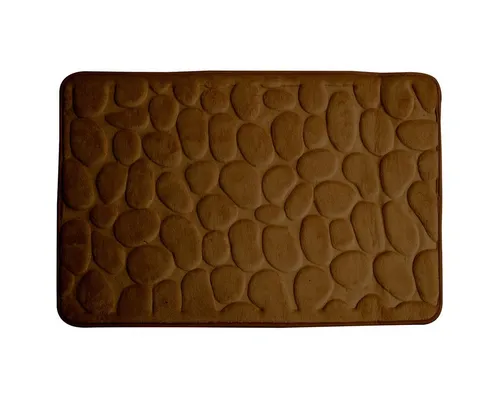Rimini Badematte - Schimmelresistenter Badvorleger - Diese moderne Badematte ist wasserabweisend und bietet zuverlässigen Komfort im Badezimmer. Mit schimmelresistentem Material aus PVC in elegantem Braun, perfekt für den täglichen Einsatz.