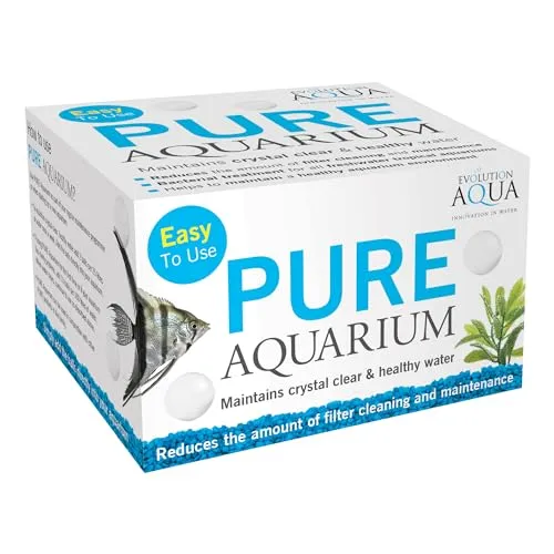 Pure Aquarium Wasseraufbereiter (Dose mit 50 Bällen) - Wassertests & -aufbereitung für präzise Behandlung von Bakterien, Nitrit und zur Verbesserung der Wasserklarheit mit 50 praktischen Bällen.
