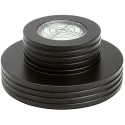 Dynavox Plattenspieler-Stabilizer PST300 schwarz - Plattenspieler Stabilizer mit integrierter Libelle für präzise Justierung. Erhöht den Anpressdruck und verbessert die Klangqualität, ideal für alle Plattenspieler.