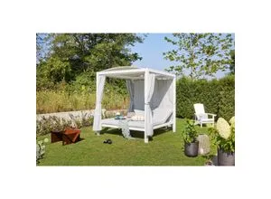 Home Deluxe Sonnenliege LYON - mit Abdeckung - Gartenliegen für den perfekten Sommergenuss. Die Sonnenliege LYON mit Abdeckung bietet Komfort und Stil, ideal für entspannte Stunden im Garten oder auf der Terrasse.