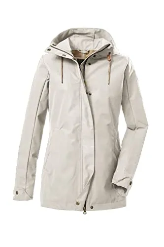 G.I.G.A. DX Damen 3-Lagen Funktionsjacke/Outdoorjacke mit Kapuze WMN JCKT, gebrochenes weiss, 38, 39003-000