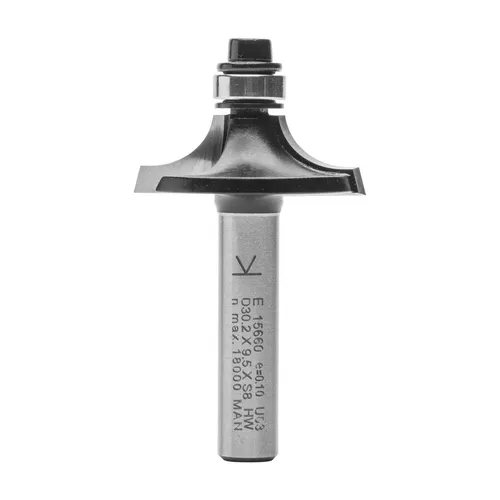 ENT 15660 Formfräser HW (HM) Form ''A'' mit Kugellager S8x32 Z2 D30,2x9,5mm