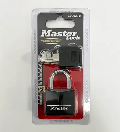 MASTER LOCK Vorhangschloss 9130 EURDBLK Alu schwarz, Br. 30 mm, verschieden. SB
