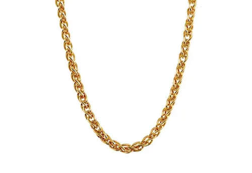 HOPLO Goldkette Goldkette Zopfkette Länge 42cm - Breite 1,7mm - 750-18 Karat Gold, Made in Germany