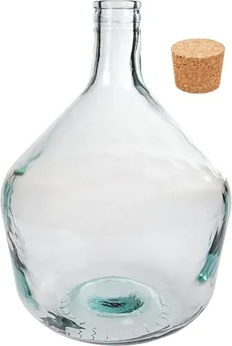 Glasballon 10L mit Kork für Wein und Likör