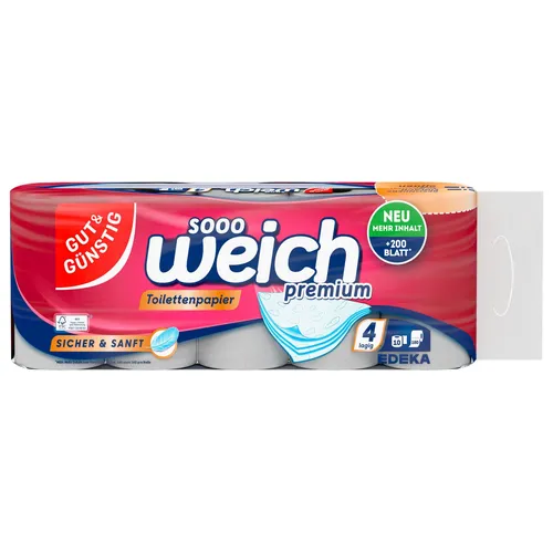 GUT&GÜNSTIG Toilettenpapier 4-lagig