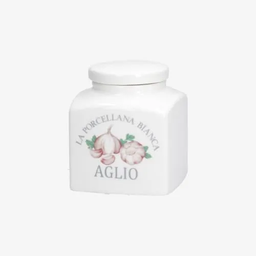 Porcellana Conserva Behälter mit Deckel, 0,5 l, Deco Garlic Gb, Nylon/A