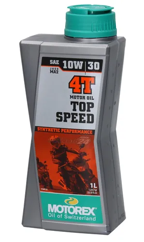 Motorex Top Speed 4T 10W30 Synthetisches Viertakt Motorenöl 1Liter Flasche